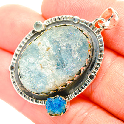 Aquamarine Pendants handcrafted by Ana Silver Co - PD31949