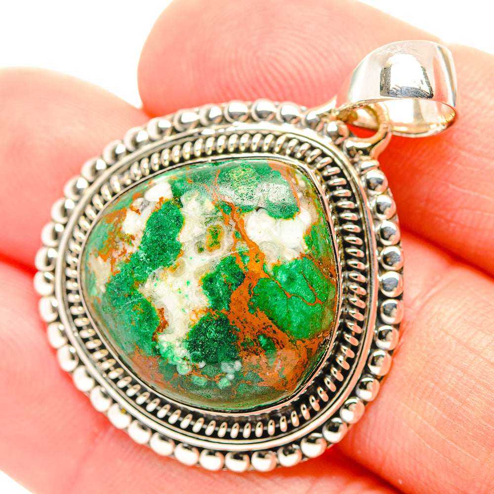 Chrysocolla Pendants handcrafted by Ana Silver Co - PD31955