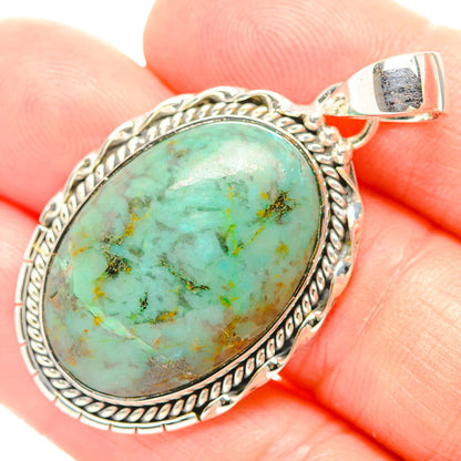 Chrysocolla Pendants handcrafted by Ana Silver Co - PD31959