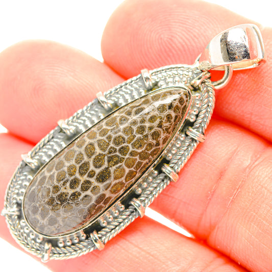 Stingray Coral Pendants handcrafted by Ana Silver Co - PD31968