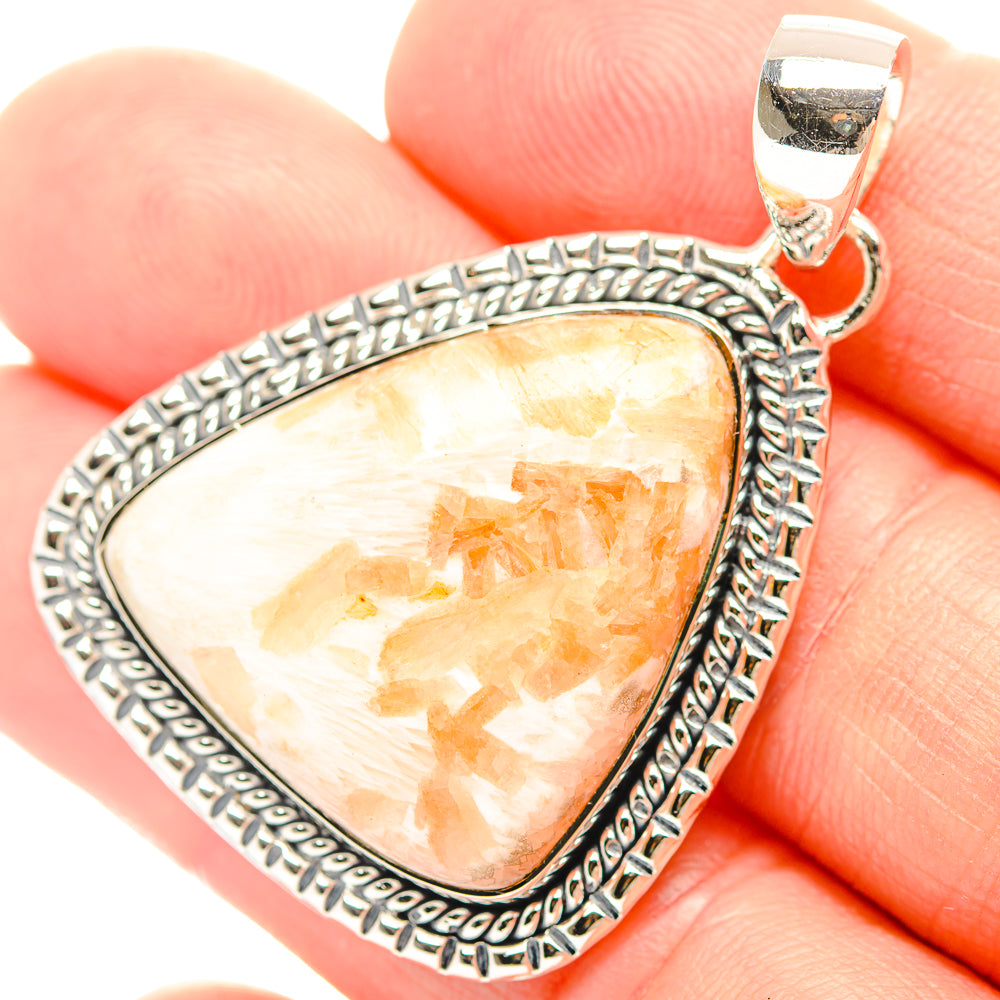 Scolecite Pendants handcrafted by Ana Silver Co - PD31973
