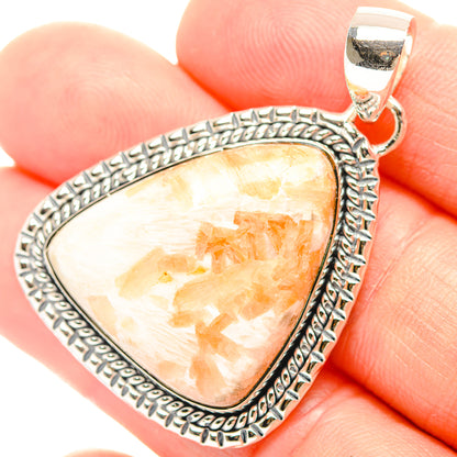 Scolecite Pendants handcrafted by Ana Silver Co - PD31973