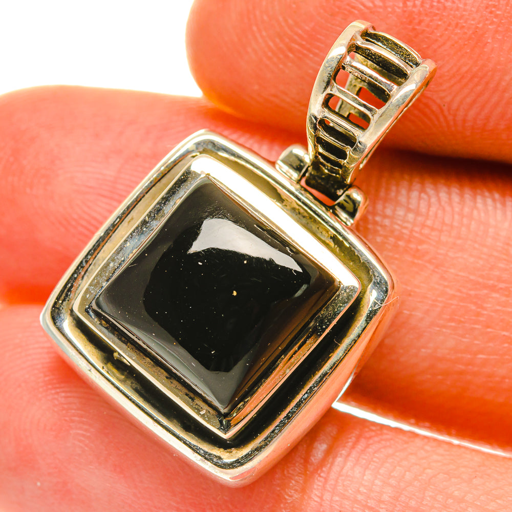 Black Onyx Pendants handcrafted by Ana Silver Co - PD3198