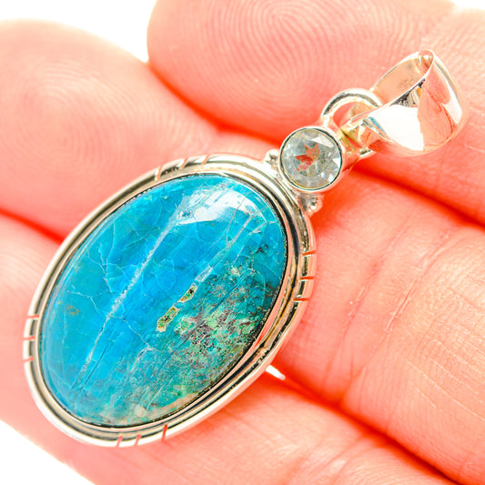 Chrysocolla Pendants handcrafted by Ana Silver Co - PD31980