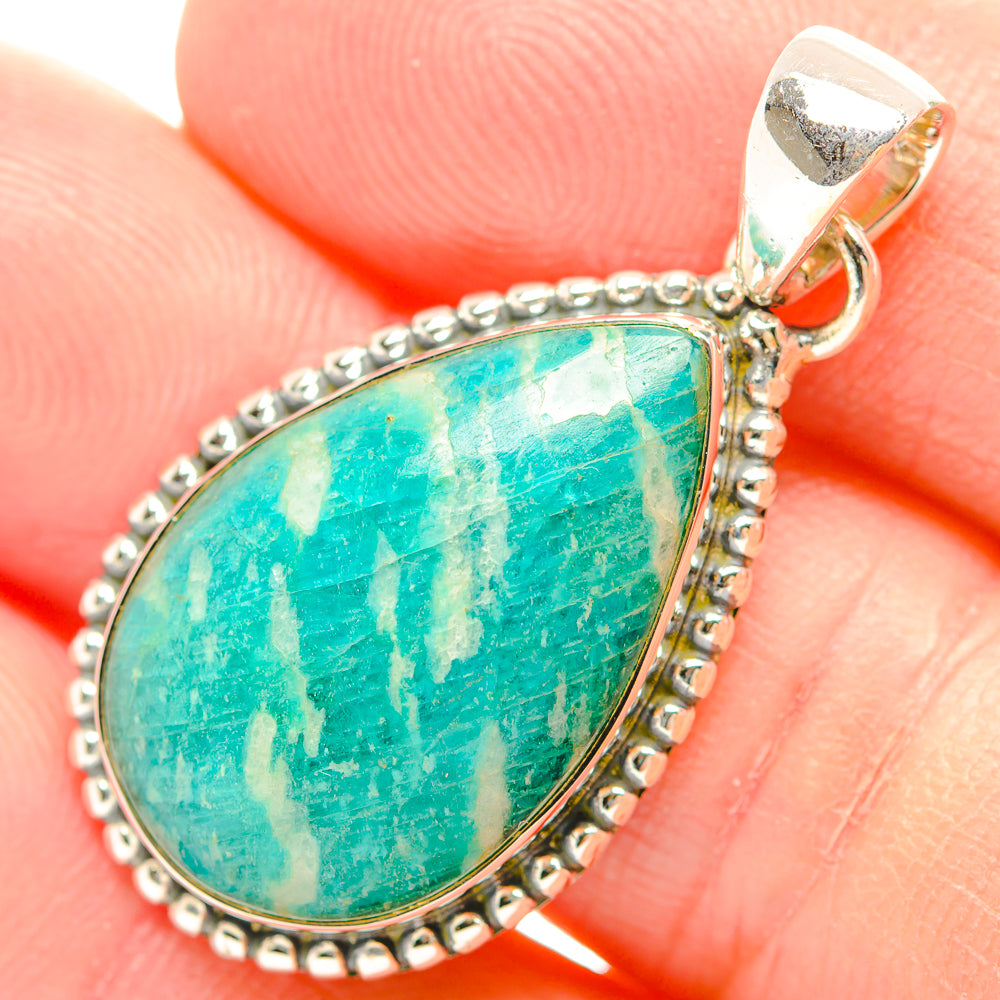 Amazonite Pendants handcrafted by Ana Silver Co - PD31986