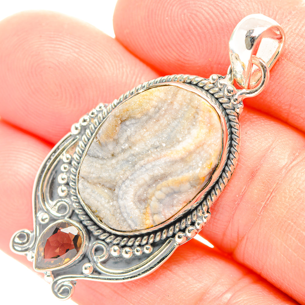 Desert Druzy Pendants handcrafted by Ana Silver Co - PD31987