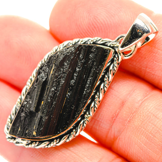 Black Tourmaline Pendants handcrafted by Ana Silver Co - PD31994