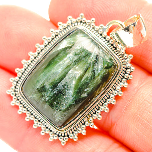 Seraphinite Pendants handcrafted by Ana Silver Co - PD31996