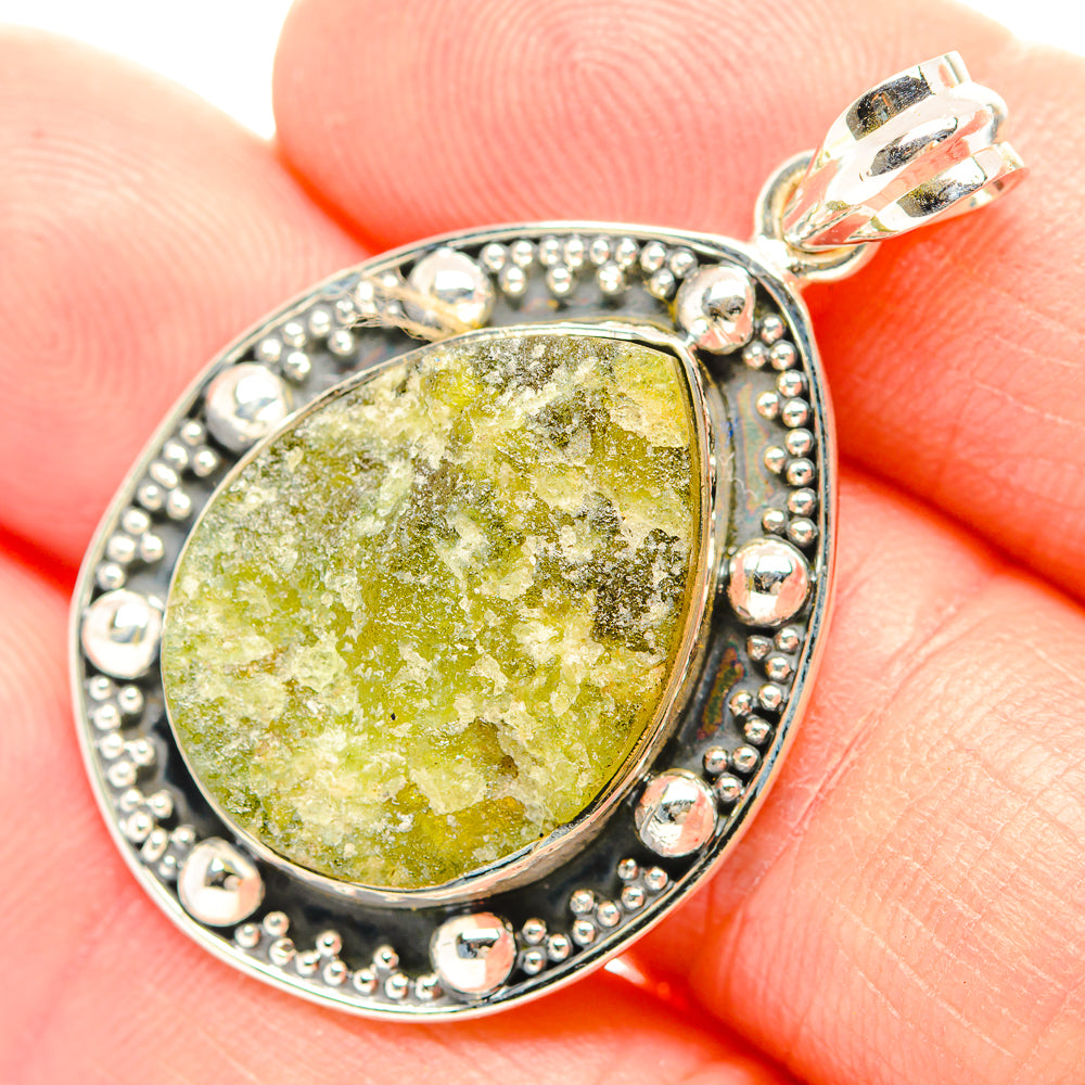 Green Fuchsite Pendants handcrafted by Ana Silver Co - PD31998