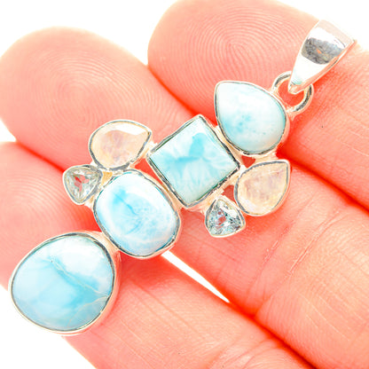 Larimar Pendants handcrafted by Ana Silver Co - PD32004