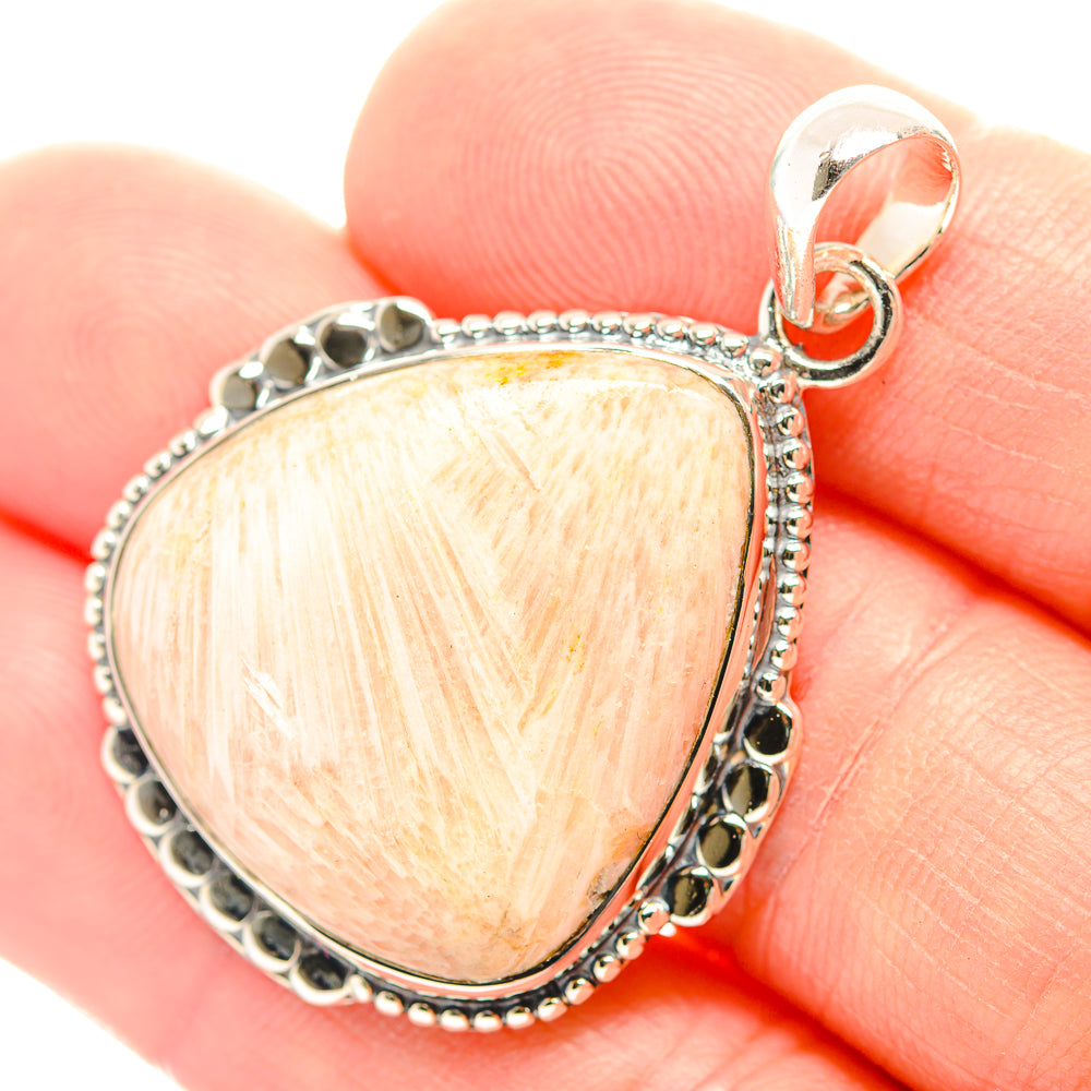 Scolecite Pendants handcrafted by Ana Silver Co - PD32008