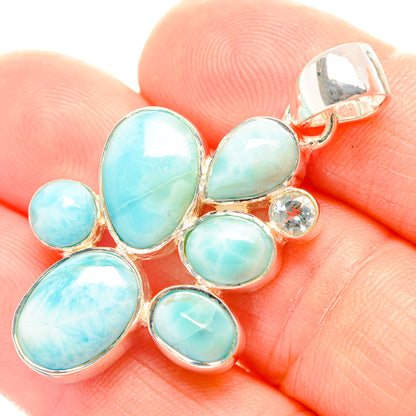 Larimar Pendants handcrafted by Ana Silver Co - PD32013