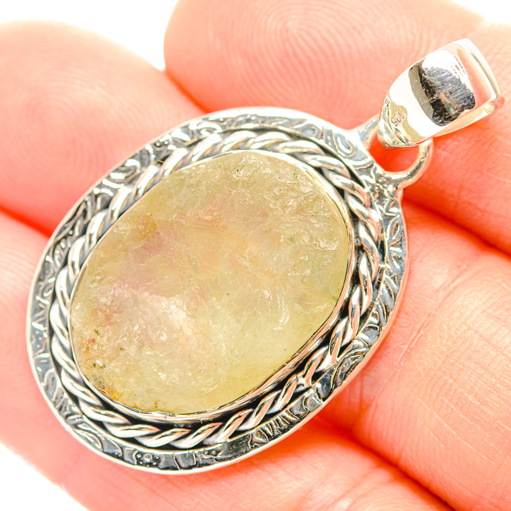 Prehnite Pendants handcrafted by Ana Silver Co - PD32017