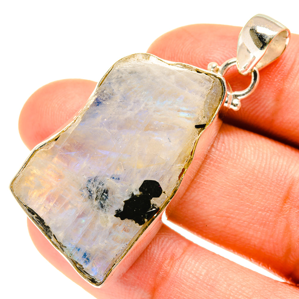 Rainbow Moonstone Pendants handcrafted by Ana Silver Co - PD3202