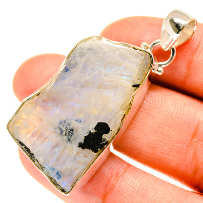 Rainbow Moonstone Pendants handcrafted by Ana Silver Co - PD3202