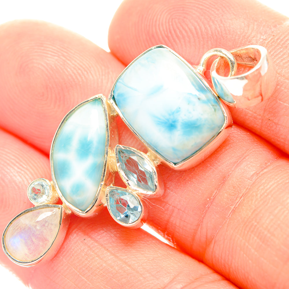 Larimar Pendants handcrafted by Ana Silver Co - PD32030