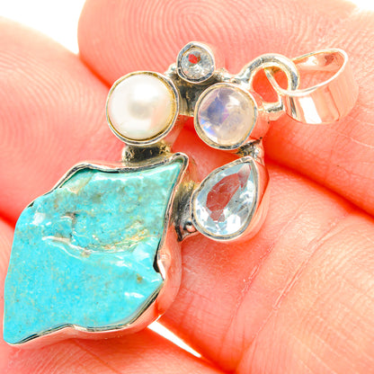 Chrysocolla Pendants handcrafted by Ana Silver Co - PD32042