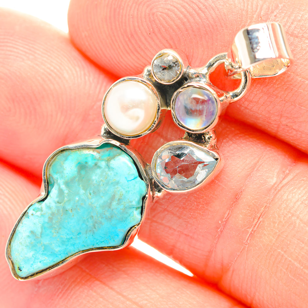 Chrysocolla Pendants handcrafted by Ana Silver Co - PD32043
