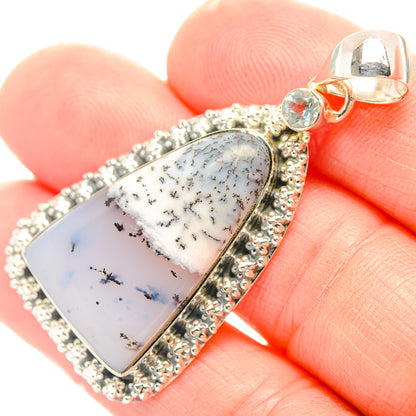 Dendritic Opal Pendants handcrafted by Ana Silver Co - PD32055