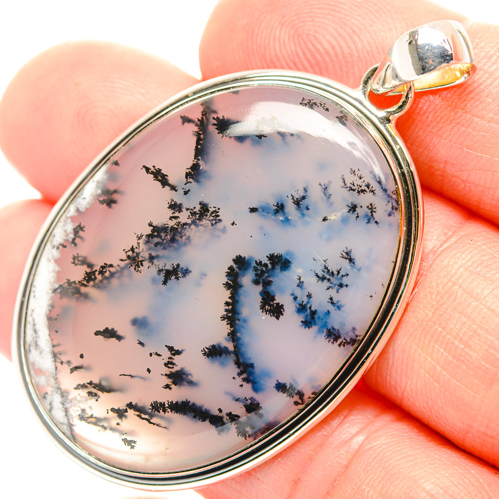 Dendritic Opal Pendants handcrafted by Ana Silver Co - PD32058