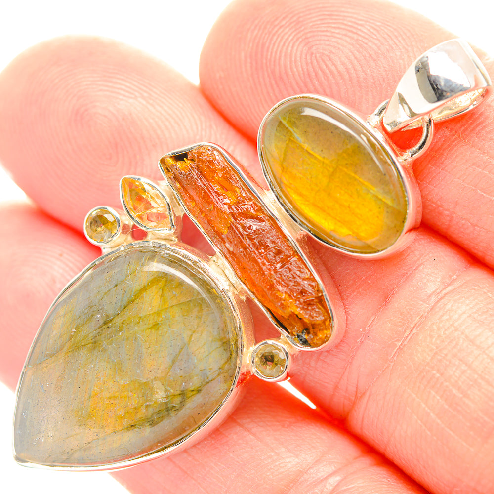 Labradorite Pendants handcrafted by Ana Silver Co - PD32062