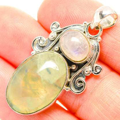 Prehnite Pendants handcrafted by Ana Silver Co - PD32069