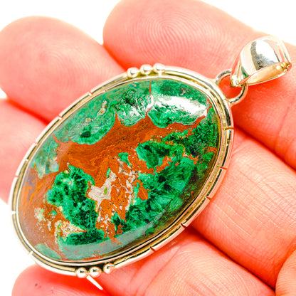 Malachite Pendants handcrafted by Ana Silver Co - PD32077