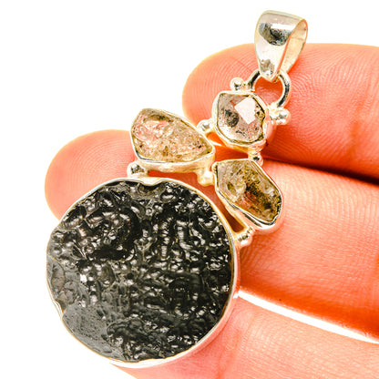 Tektite Pendants handcrafted by Ana Silver Co - PD3208