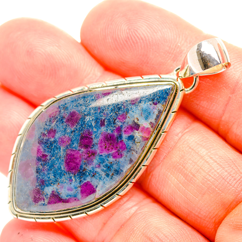 Ruby Fuchsite Pendants handcrafted by Ana Silver Co - PD32082