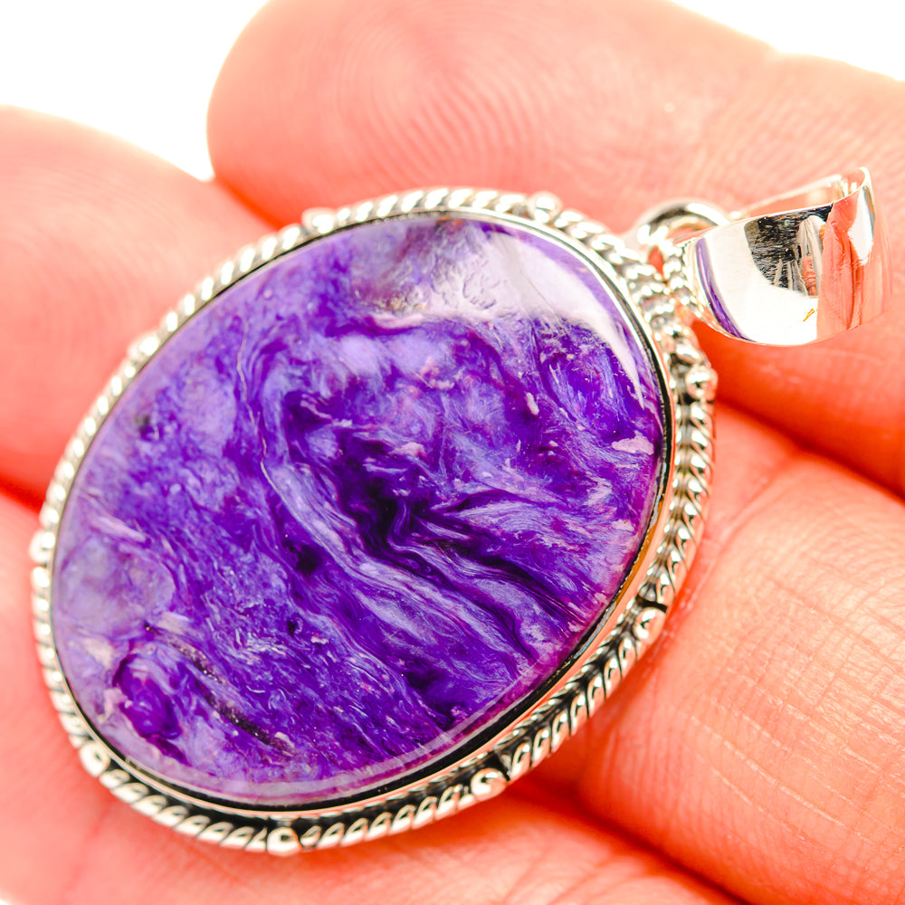 Charoite Pendants handcrafted by Ana Silver Co - PD32083