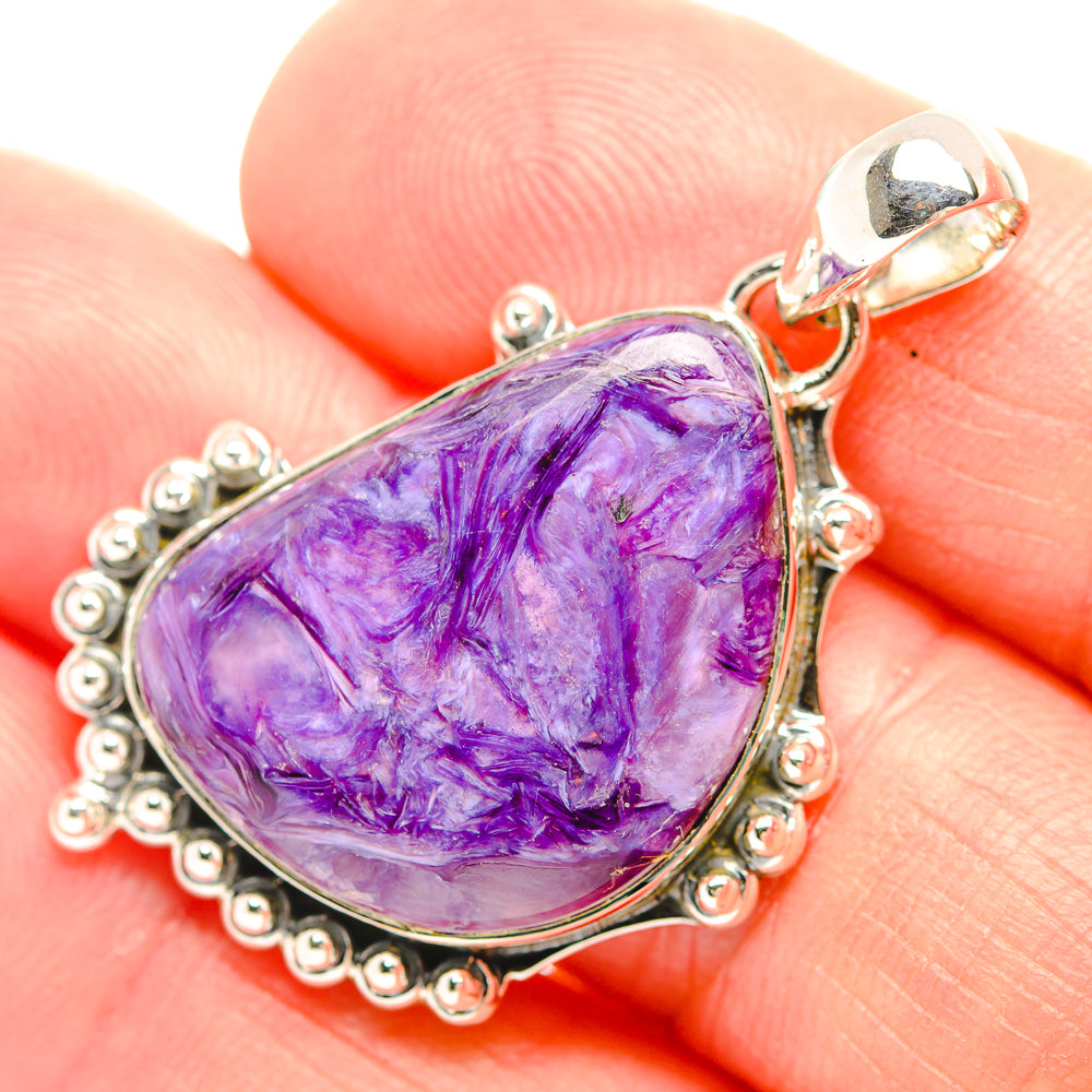 Charoite Pendants handcrafted by Ana Silver Co - PD32098