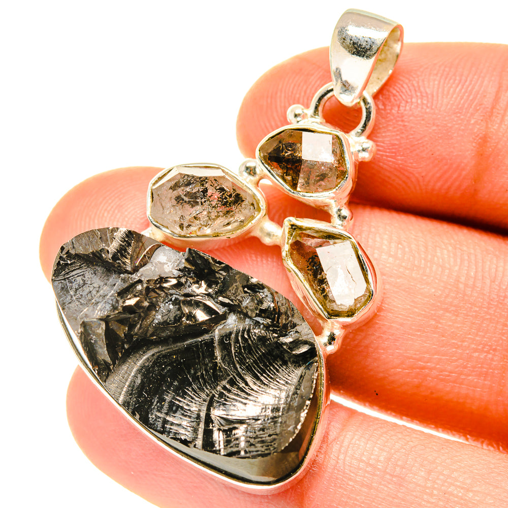 Shungite Pendants handcrafted by Ana Silver Co - PD3210