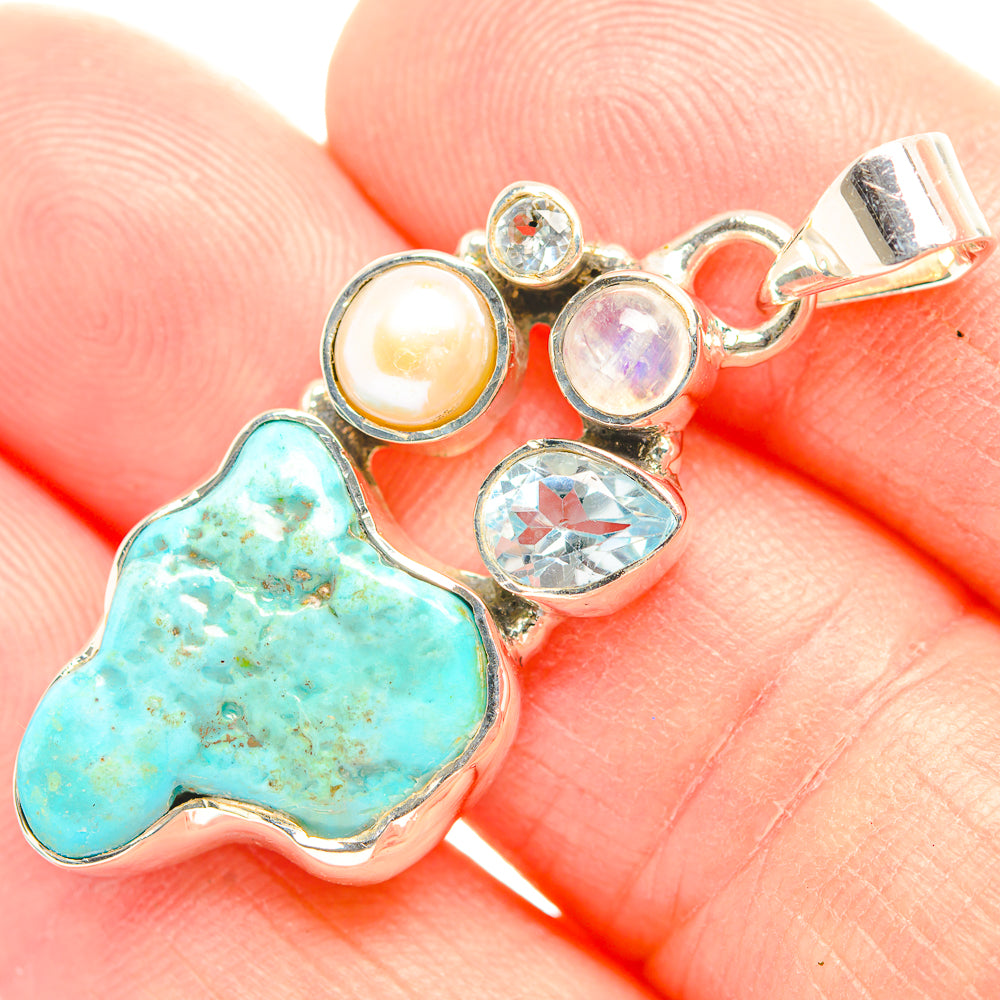 Chrysocolla Pendants handcrafted by Ana Silver Co - PD32128