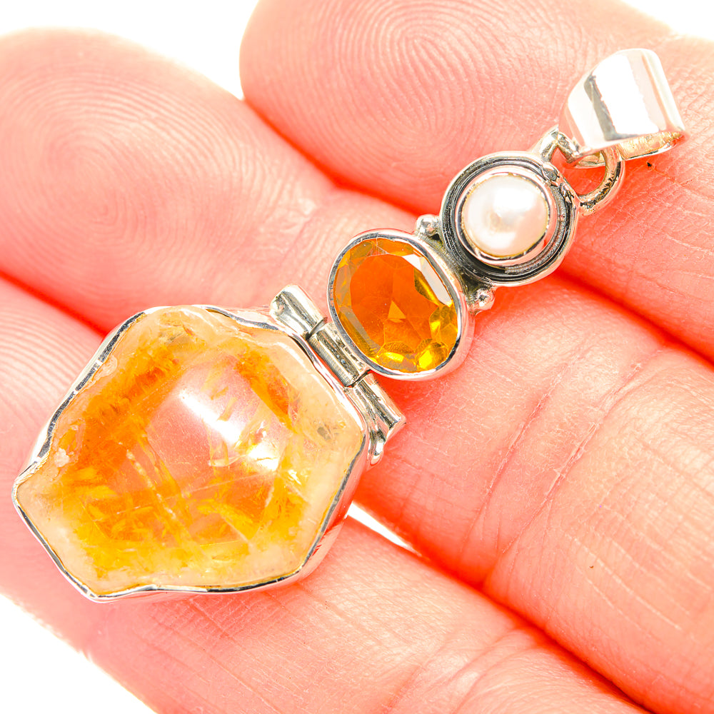 Citrine Pendants handcrafted by Ana Silver Co - PD32131