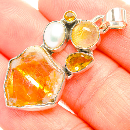 Citrine Pendants handcrafted by Ana Silver Co - PD32132
