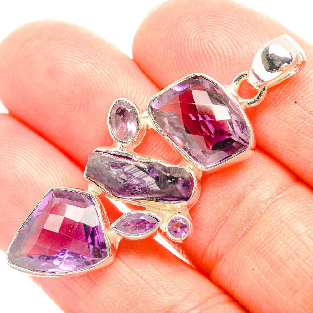 Amethyst Pendants handcrafted by Ana Silver Co - PD32133