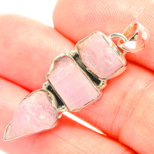 Kunzite Pendants handcrafted by Ana Silver Co - PD32136