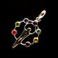 Multi-Stone Chakra Pendants handcrafted by Ana Silver Co - PD731387
