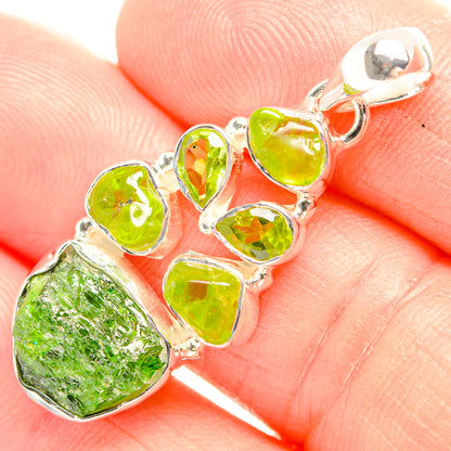 Chrome Diopside Pendants handcrafted by Ana Silver Co - PD32139