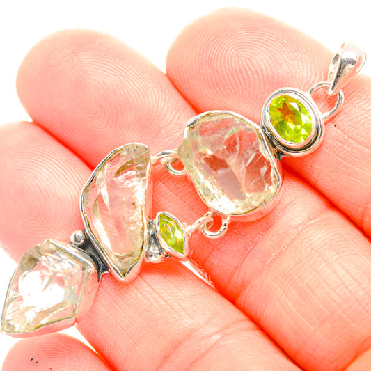 Green Amethyst Pendants handcrafted by Ana Silver Co - PD32149