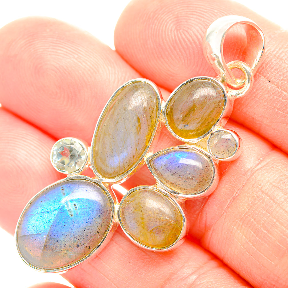 Labradorite Pendants handcrafted by Ana Silver Co - PD32152