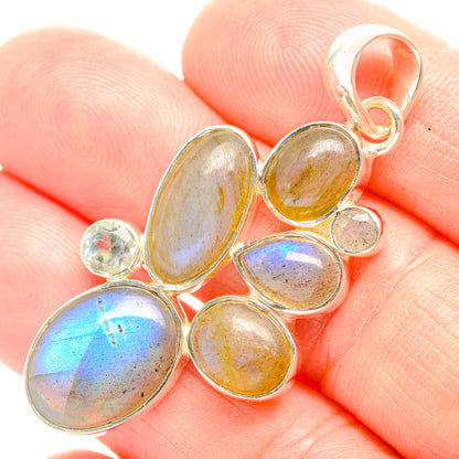 Labradorite Pendants handcrafted by Ana Silver Co - PD32152