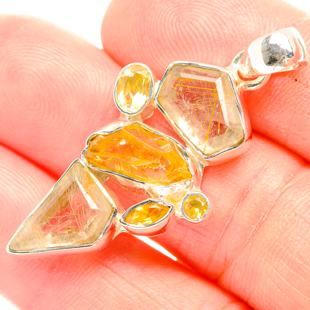 Citrine Pendants handcrafted by Ana Silver Co - PD32153