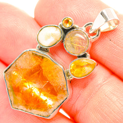 Citrine Pendants handcrafted by Ana Silver Co - PD32155