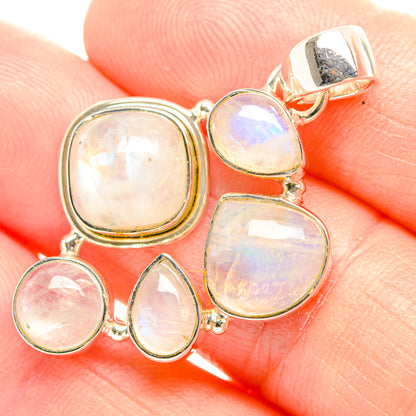 Rainbow Moonstone Pendants handcrafted by Ana Silver Co - PD32166