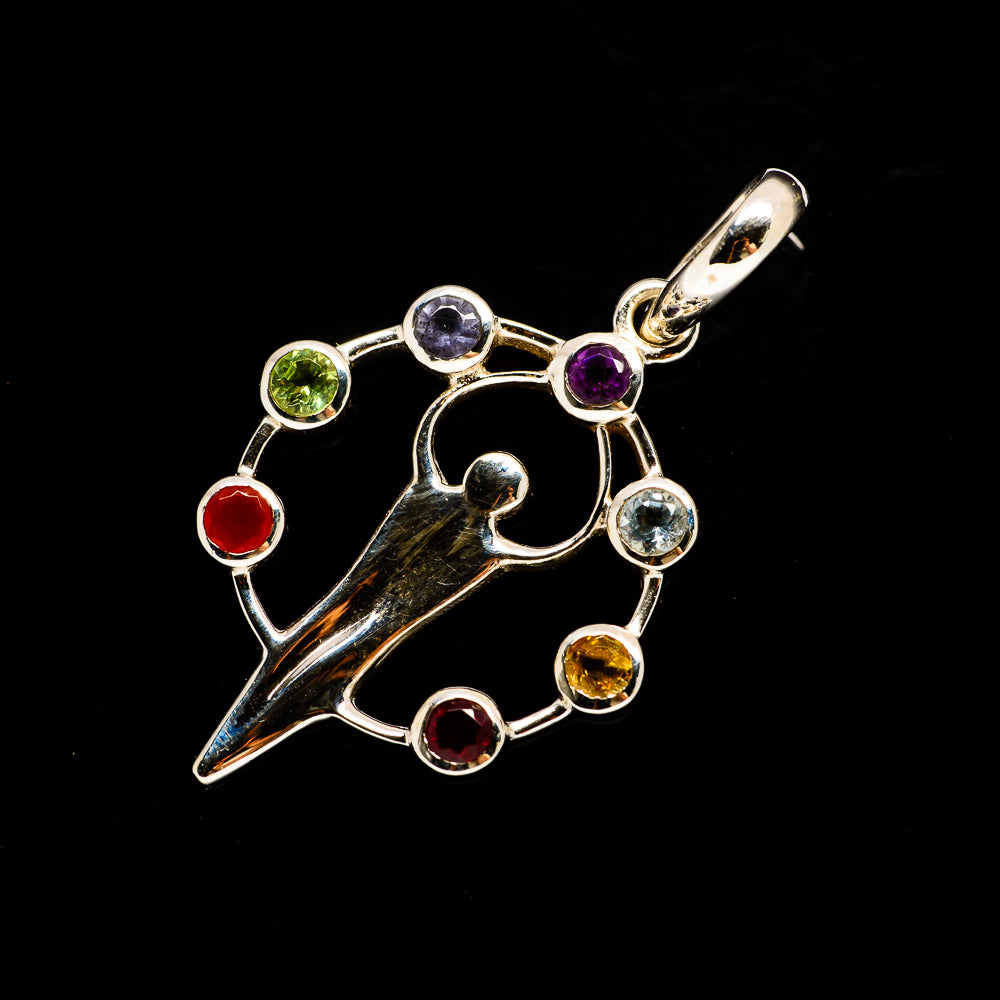 Multi-Stone Chakra Pendants handcrafted by Ana Silver Co - PD731677