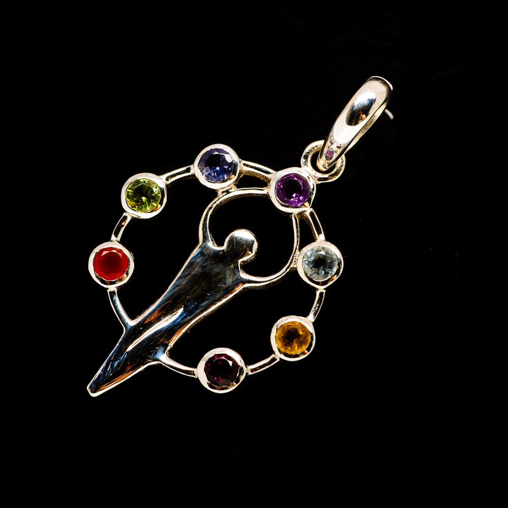 Multi-Stone Chakra Pendants handcrafted by Ana Silver Co - PD731679