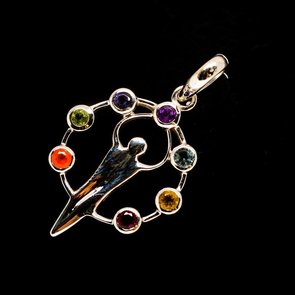 Multi-Stone Chakra Pendants handcrafted by Ana Silver Co - PD731680