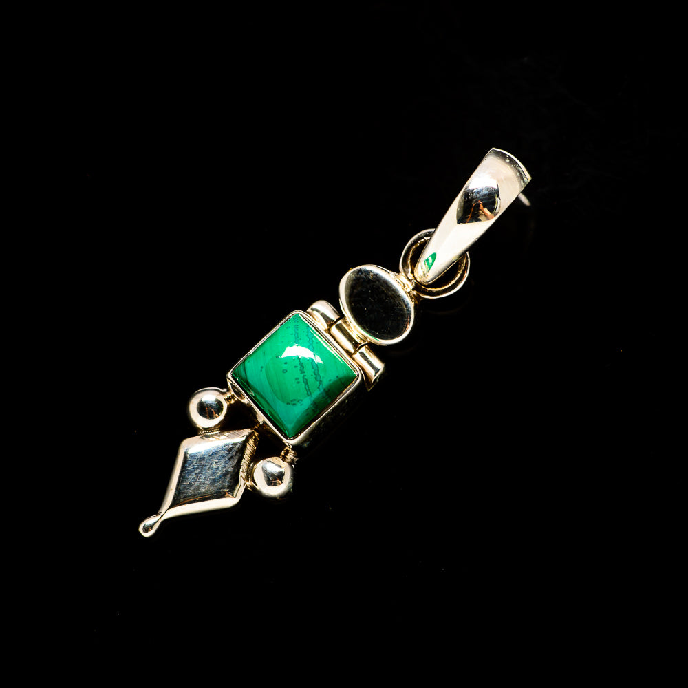 Malachite Pendants handcrafted by Ana Silver Co - PD731705