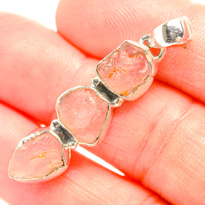 Rose Quartz Pendants handcrafted by Ana Silver Co - PD32173